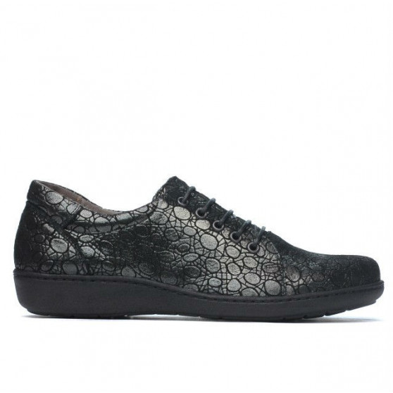 Zapatos casual de mujer 698 negro nácar
