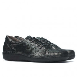 Zapatos casual de mujer 698 negro nácar