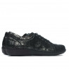 Zapatos casual de mujer 698 negro nácar