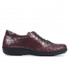 Zapatos casuales de mujer 698 burdeos nacarado