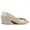 Zapatos elegantes de mujer 1270 charol marfil