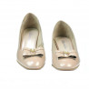 Zapatos elegantes de mujer 1270 charol marfil
