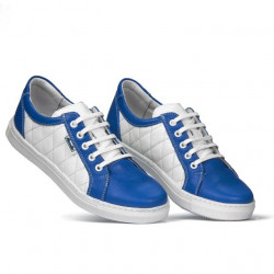 Zapatillas deportivas mujer 648 índigo+blanco