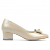 Zapatos elegantes de mujer 1270 charol marfil