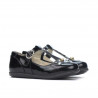 Zapatos para niños pequeños 63c charol negro combinado