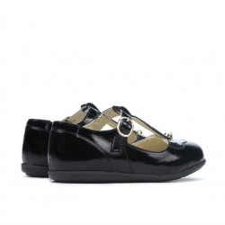 Zapatos para niños pequeños 63c charol negro combinado