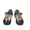 Zapatos para niños pequeños 63c charol negro combinado