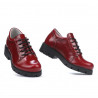Zapatos para niños 158 charol burdeos
