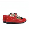 Zapatos para niños pequeños 63c charol rojo combinado