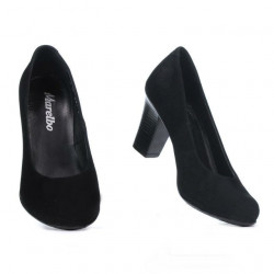 Zapatos casuales / elegantes para mujer 643 negro terciopelo
