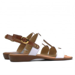 Sandalias de mujer 5048 blanco combinado