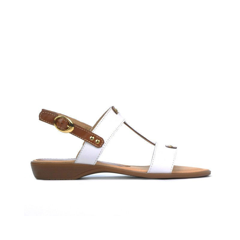 Sandalias de mujer 5048 blanco combinado