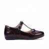 Zapatos para niños pequeños 63c charol burdeos