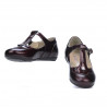 Zapatos para niños pequeños 63c charol burdeos