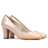 Zapatos elegantes de mujer 1209 charol marfil