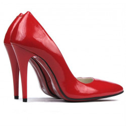 Zapatos elegantes de mujer 1241 charol rojo
