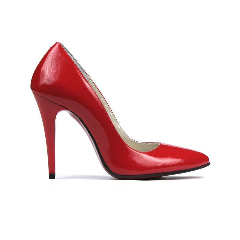 Zapatos elegantes de mujer 1241 charol rojo