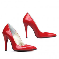 Zapatos elegantes de mujer 1241 charol rojo