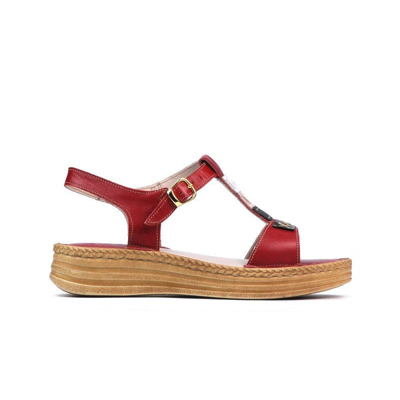 Sandalias de mujer 5040-1 rojo