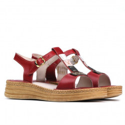 Sandalias de mujer 5040-1 rojo
