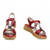Sandalias de mujer 5040-1 rojo