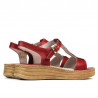 Sandalias de mujer 5040-1 rojo