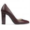 Zapatos elegantes de mujer 1261 burdeos