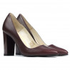 Zapatos elegantes de mujer 1261 burdeos