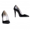 Zapatos elegantes de mujer 1241 charol negro