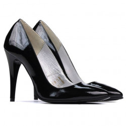 Zapatos elegantes de mujer 1241 charol negro