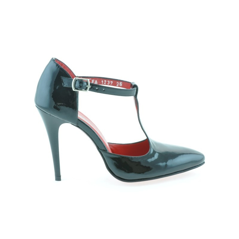Sandalias mujer 1237 charol negro