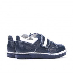 Zapatos para niños pequeños 64c índigo+blanco