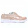 Zapatos casuales para mujer 663-2 polvo nácar combinado