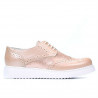 Zapatos casuales para mujer 663-2 polvo nácar combinado