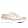 Zapatos casuales para mujer 663-2 polvo nácar combinado