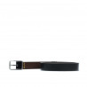 Cinturón hombre 09b bicolor negro+marrón