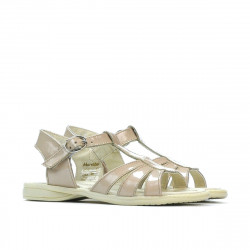 Sandalias para niños pequeños 53c charol marfil