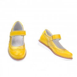 Zapatos para niños 153 amarillo combinado