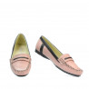 Mocasines mujer 619 rosa+café