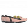 Mocasines mujer 619 rosa+café