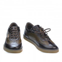 Zapatillas deportivas hombre 886 café combinado