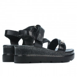 Sandalias mujer 5051 negro combinado