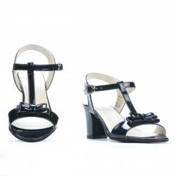 Sandalias mujer 1257 charol índigo nacarado