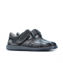 Zapatos para niños pequeños 07-1c índigo+gris