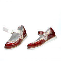 Zapatos para niños 153 charol rojo