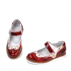 Zapatos para niños 153 charol rojo