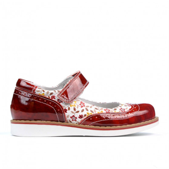 Zapatos para niños 153 charol rojo
