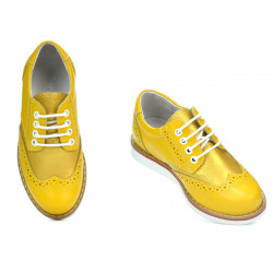 Zapatos para niños 154 amarillo combinado