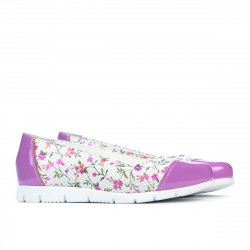 Zapatos para niños 171 charol púrpura combinado