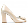 Sandalia mujer 1271 beige nacarado